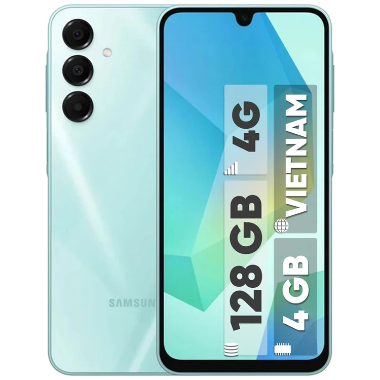 گوشی موبایل سامسونگ مدل Galaxy A16 4G دو سیم کارت ظرفیت ۱۲۸ گیگابایت و رم ۴ گیگابایت - ویتنام