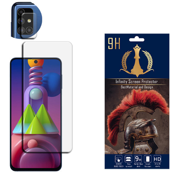 محافظ لنز دوربین اینفینیتی مدل PRO MAX مناسب برای گوشی موبایل سامسونگ Galaxy M51 به همراه محافظ صفحه نمایش