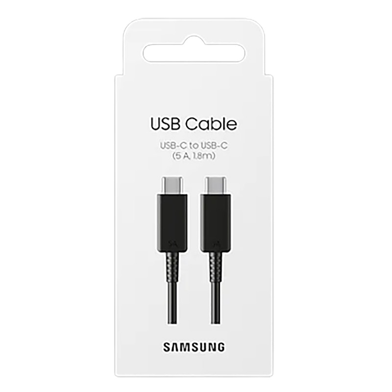 کابل تبدیل USB-C به USB-C سامسونگ مدل 1.8 متری - 5 آمپر