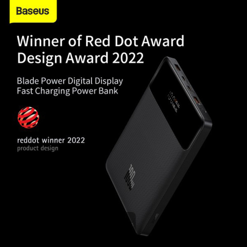 پاوربانک بیسوس مدل Blade HD Edition 100W ظرفیت 20000 میلی آمپر ساعت