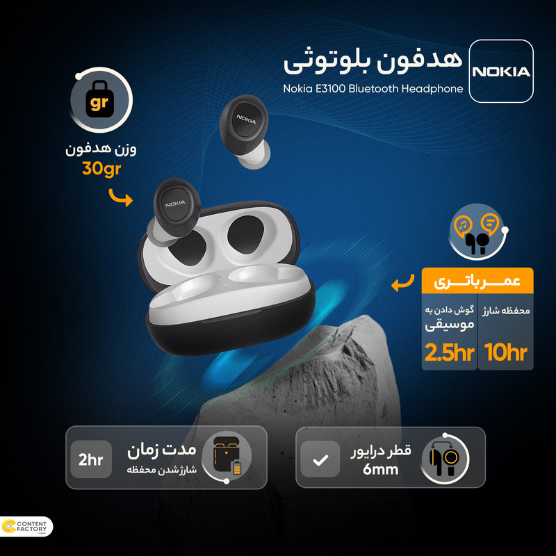 هدفون بلوتوثی نوکیا مدل E3100