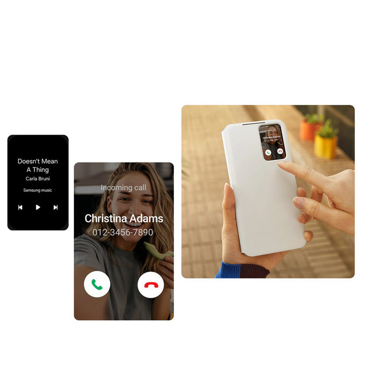 کیف کلاسوری سامسونگ مدل Smart View Wallet EF-ZS921 مناسب برای گوشی موبایل سامسونگ Galaxy S24
