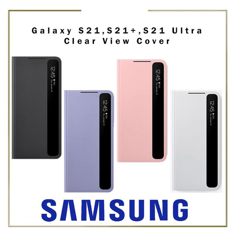کیف کلاسوری سامسونگ مدل Clear View Cover مناسب برای گوشی موبایل سامسونگ Galaxy S21 Plus