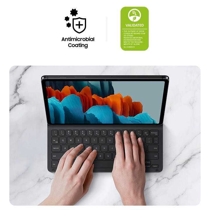 کیف کلاسوری سامسونگ مدل Book Cover Keyboard Slim EF-DT630 مناسب برای تبلت سامسونگ Galaxy Tab S8 / S7
