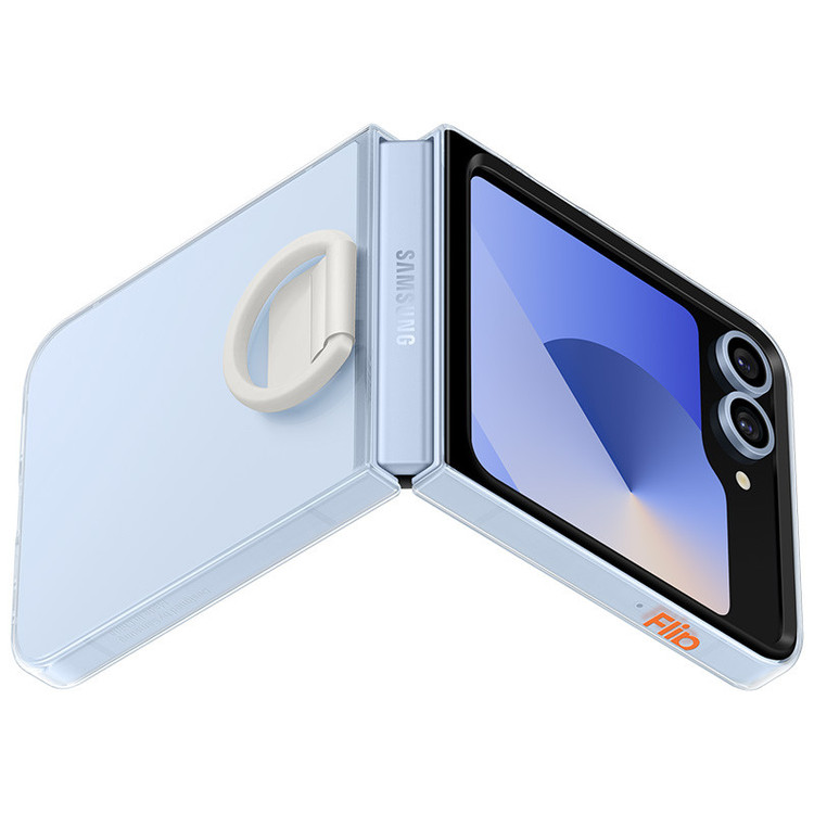 کاور سامسونگ مدل EF-QF741 مناسب برای گوشی موبایل سامسونگ Galaxy Z Flip6 به همراه آویز