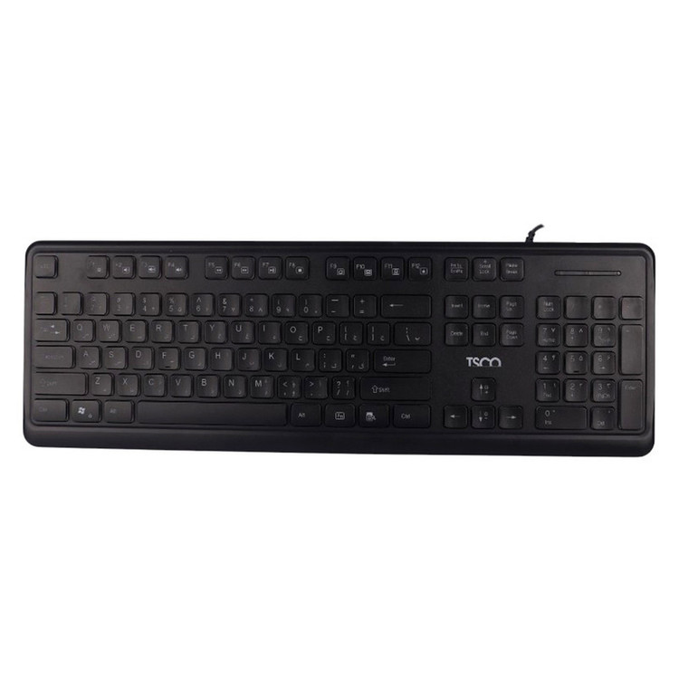 کیبورد تسکو مدل TK 8046،سوییچ ممبران، Full-size، نورپردازی RGB