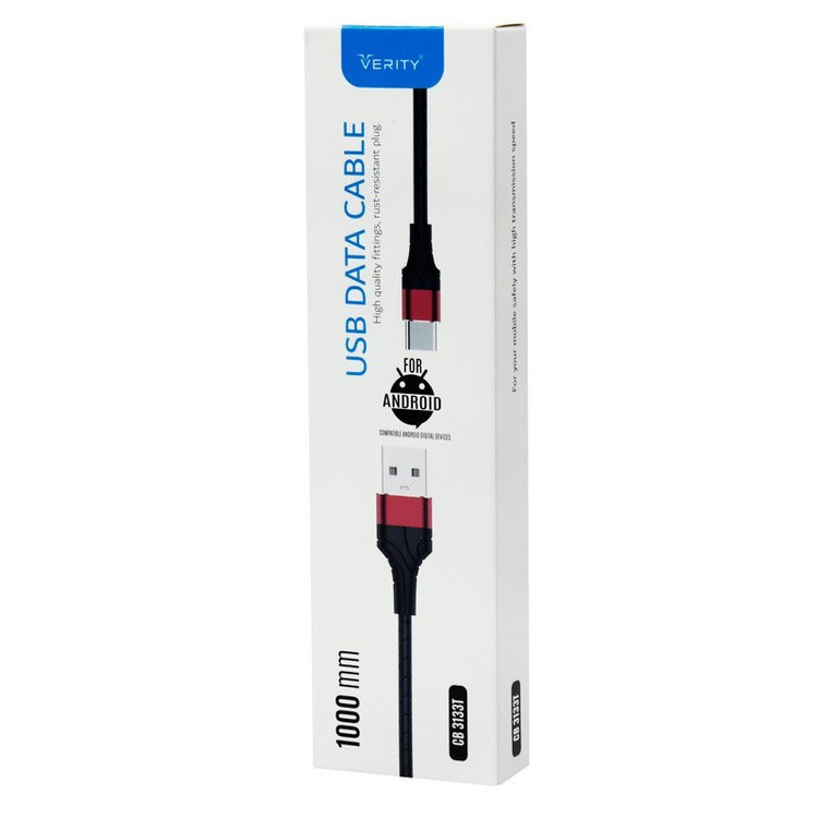 کابل تبدیل USB به USB-C وریتی مدل CB3133T طول 1 متر