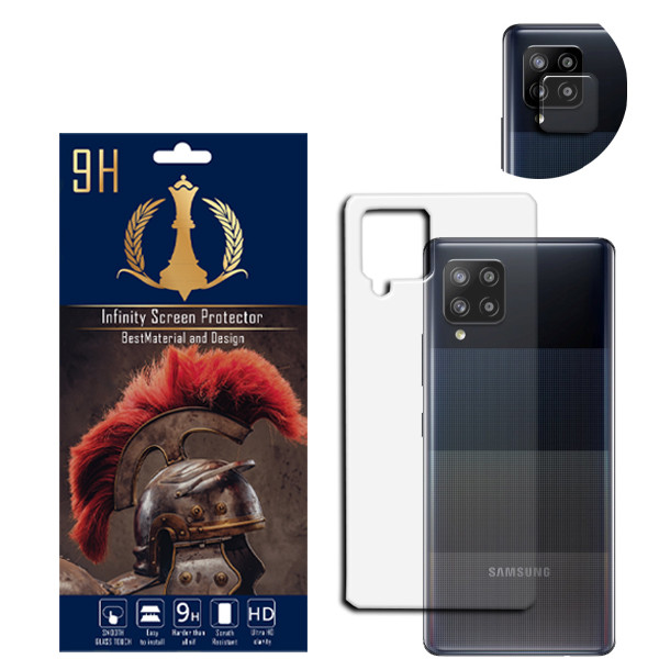 محافظ لنز دوربین اینفینیتی مدل A42 مناسب برای گوشی موبایل سامسونگ GALAXY A42 به همراه محافظ پشت گوشی