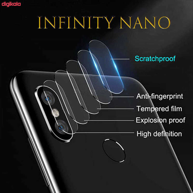 محافظ لنز دوربین اینفینیتی مدل 10 PRO مناسب برای گوشی موبایل شیائومی REDMI NOTE 10 PRO به همراه محافظ پشت گوشی