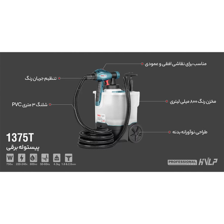 پیستوله برقی 750 وات رونیکس مدل 1375T