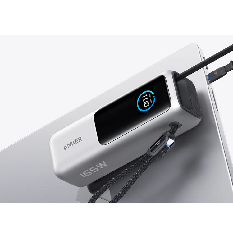 پاوربانک انکر مدل A1695 ظرفیت 25000 میلی آمپر ساعت به همراه دو کابل USB-C