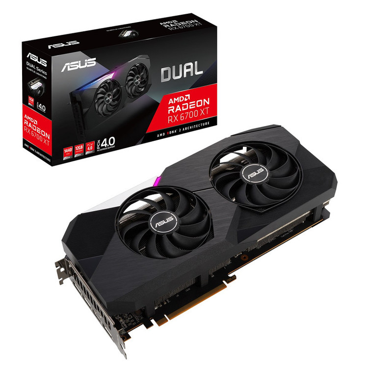کارت گرافیک ایسوس مدل Dual Radeon RX 6700 XT 12GB