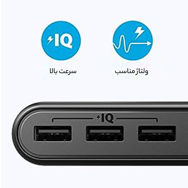 پاوربانک انکر مدل A1277 PowerCore ظرفیت 26800 میلی آمپر ساعت