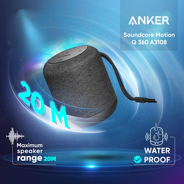 اسپیکر بلوتوثی قابل حمل انکر مدل Soundcore Motion Q 360 A3108