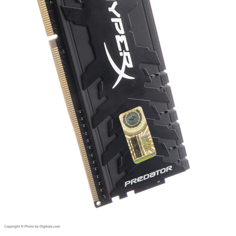 رم دسکتاپ DDR4 دو کاناله 4600 مگاهرتز CL19 هایپرایکس مدل PREDATOR ظرفیت 16 گیگابایت بسته دو عددی
