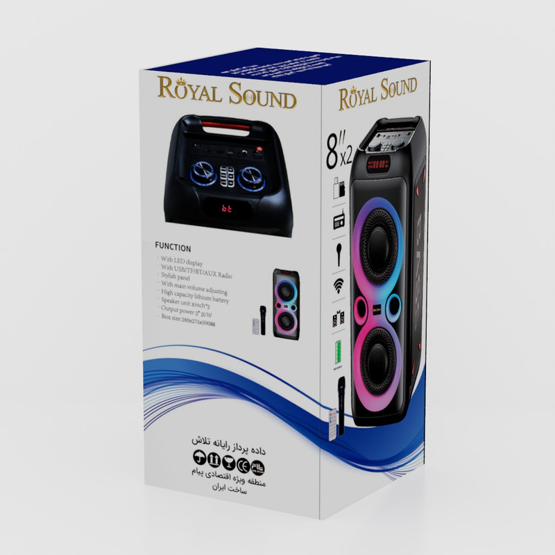 اسپیکر بلوتوثی قابل حمل رویال ساند مدل RS-D30