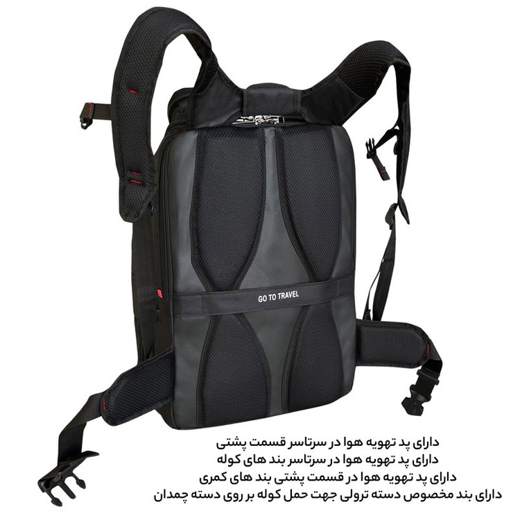 کوله پشتی لپ تاپ فوروارد مدل FCLT0019 JYDDV DHFN مناسب برای لپ تاپ 16 تا 18 اینچی