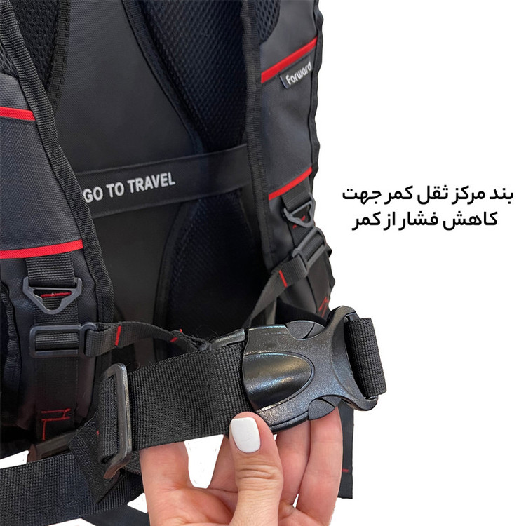 کوله پشتی چرخ دار فوروارد مدل FCLT550017 GO TRAVEL