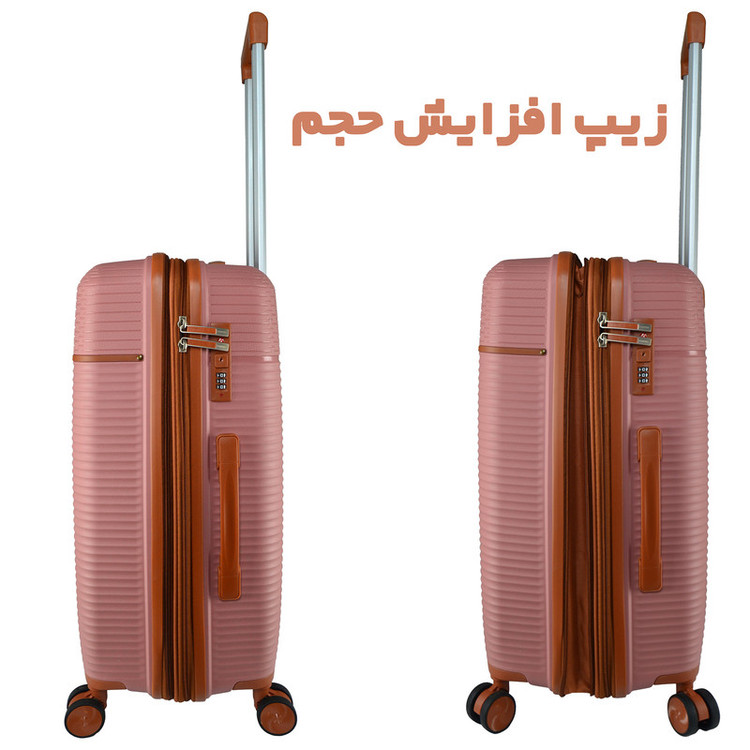 چمدان تیتانپلورا مدل FSH_1 سایز متوسط ارتفاع 65 سانتی متر