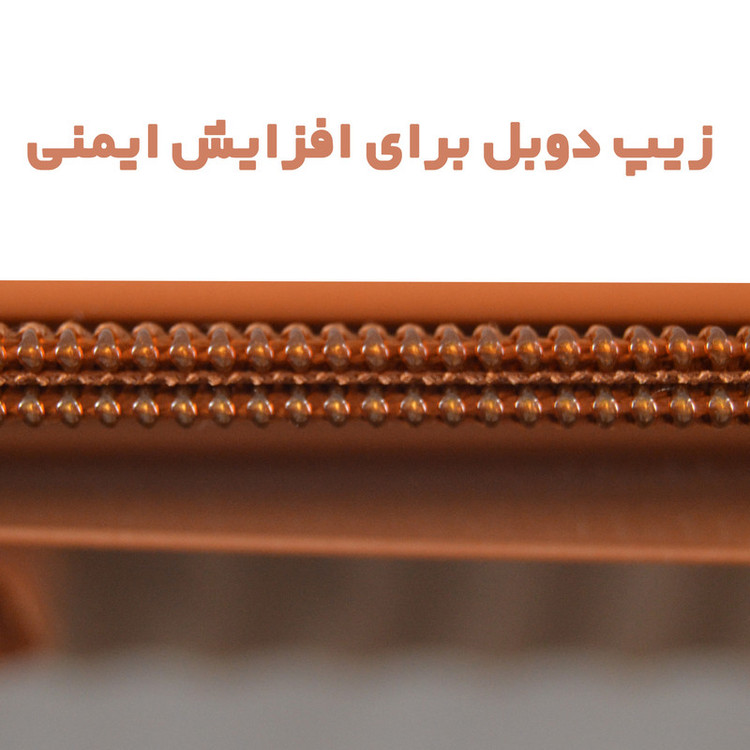 چمدان تیتانپلورا مدل FSH_1 سایز کوچک ارتفاع 55 سانتی متر به همراه چمدان لوازم آرایشی و بهداشتی