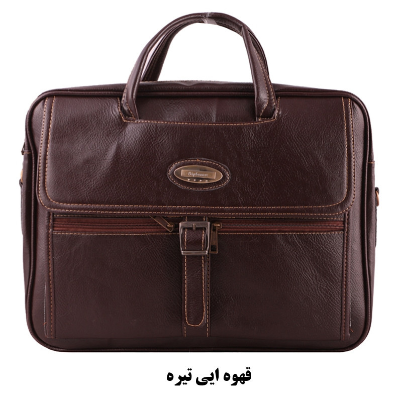 کیف اداری مردانه مدل چرم مصنوعی سگک 002