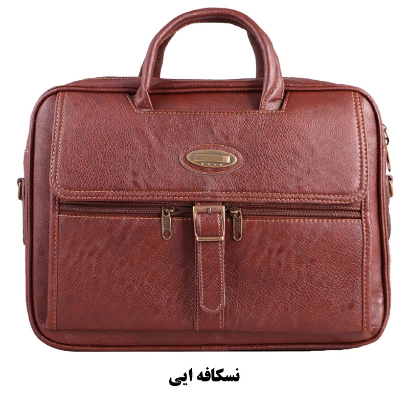کیف اداری مردانه مدل چرم مصنوعی سگک 002