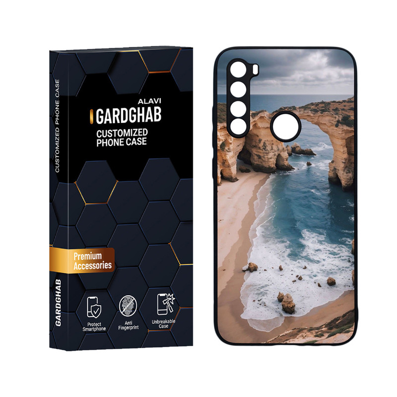 کاور گارد قاب علوی مدل دورژله ای منظره و طبیعت مناسب برای گوشی موبایل شیائومی Redmi Note 8