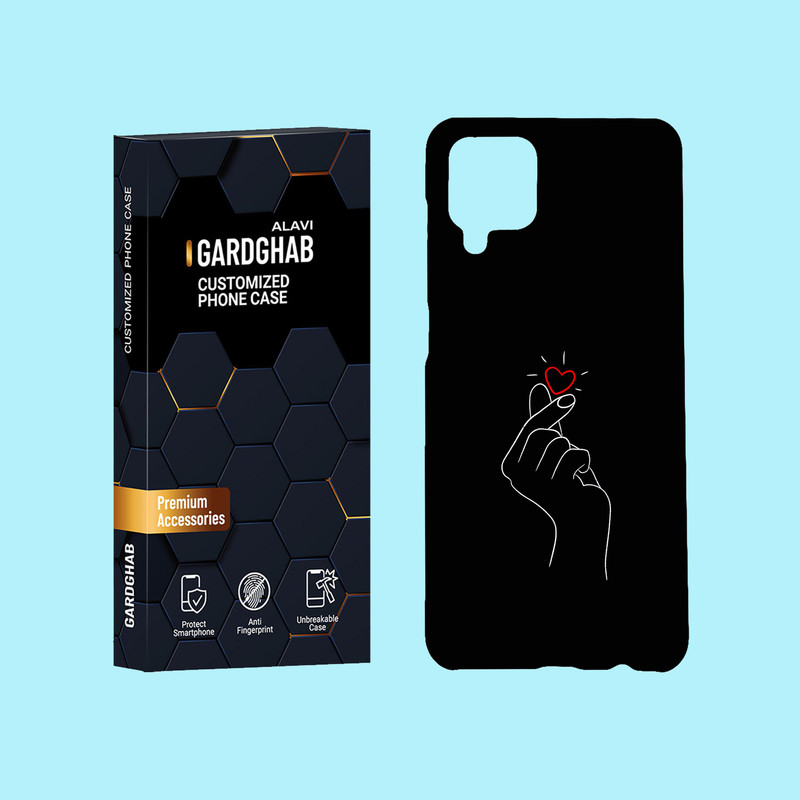 کاور گارد قاب علوی مدل عاشقانه مناسب برای گوشی موبایل سامسونگ Galaxy A12