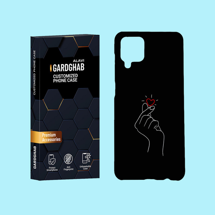 کاور گارد قاب علوی مدل عاشقانه مناسب برای گوشی موبایل سامسونگ Galaxy A12