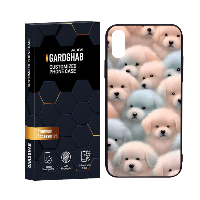 کاور گارد قاب علوی مدل دورژله ای فانتزی مناسب برای گوشی موبایل اپل iPhone X/XS