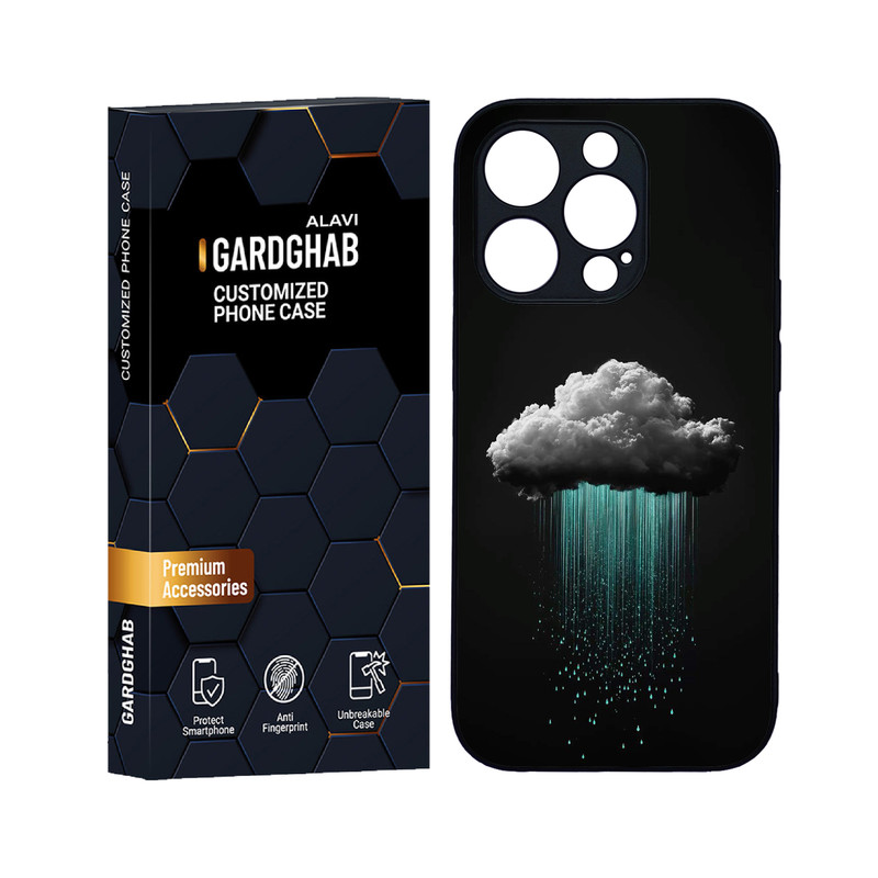 کاور گارد قاب علوی مدل دورژله ای هنری مناسب برای گوشی موبایل اپل iPhone 14 Pro