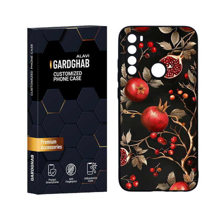 کاور گارد قاب علوی مدل دورژله ای هنری مناسب برای گوشی موبایل شیائومی Redmi Note 8
