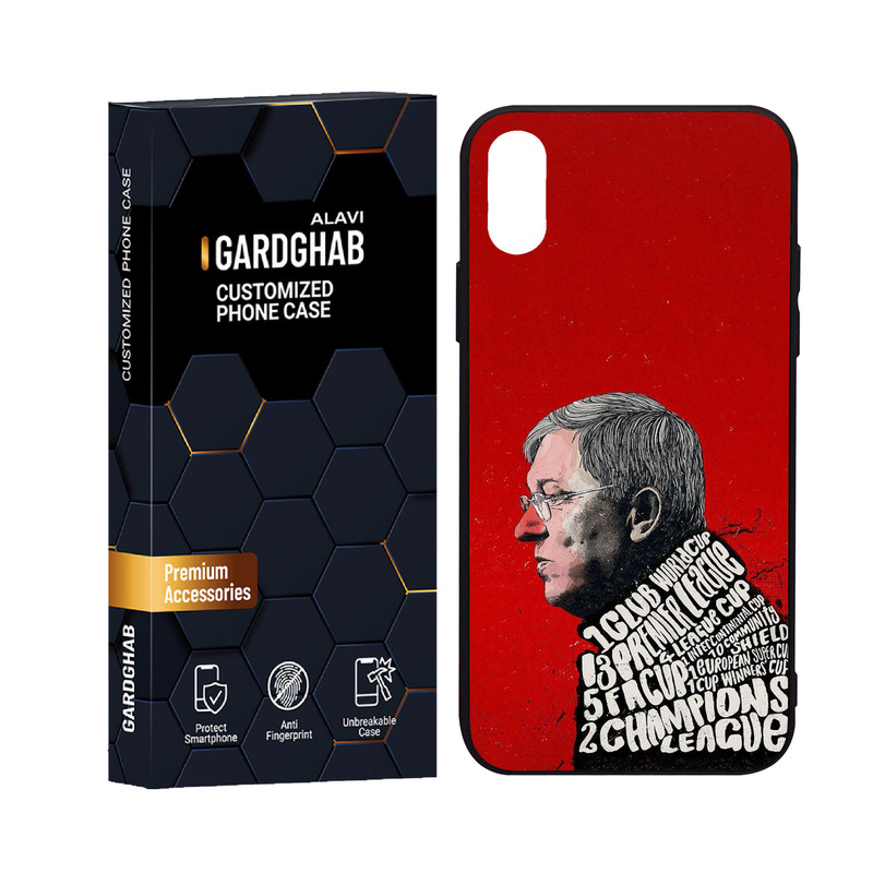 کاور گارد قاب علوی مدل دورژله ای پشت گلس ورزشی مناسب برای گوشی موبایل اپل iPhone X / XS