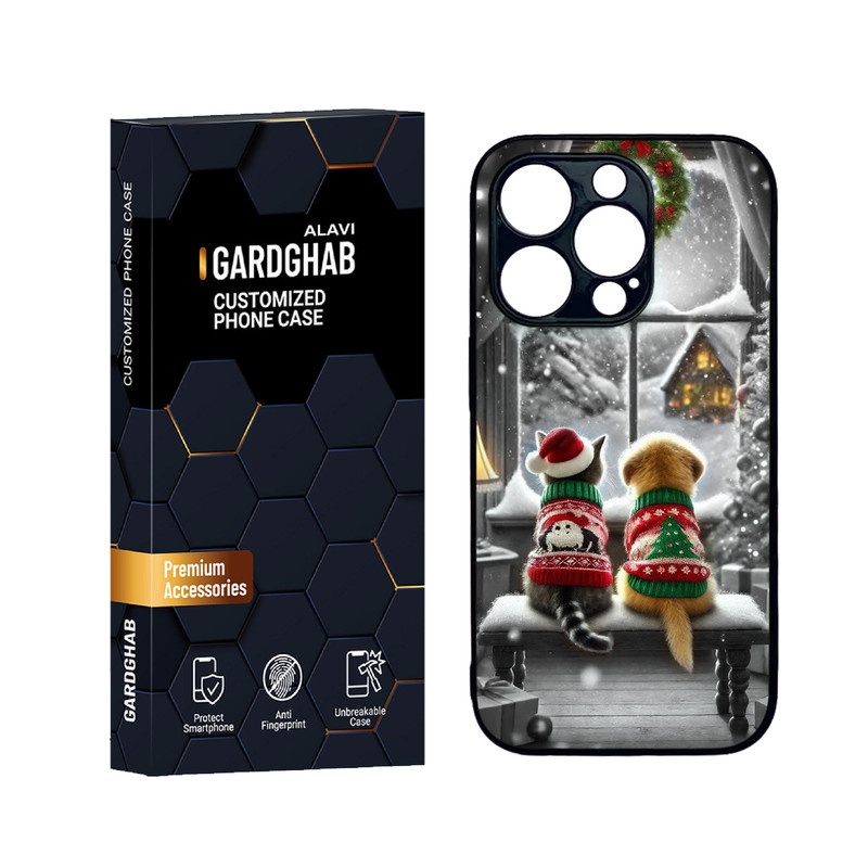 کاور گارد قاب علوی مدل دورژله ای هنری مناسب برای گوشی موبایل اپل iPhone 14 Pro Max