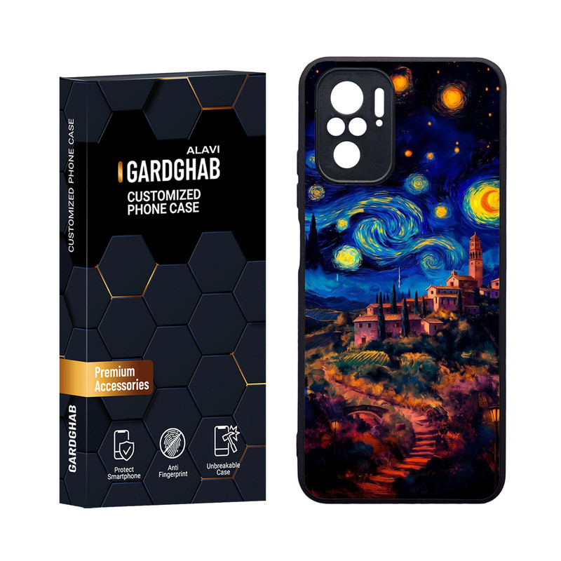 کاور گارد قاب مدل دورژله ای هنری مناسب برای گوشی موبایل شیائومی Redmi Note 10 4G / Note 10s / Poco M5s