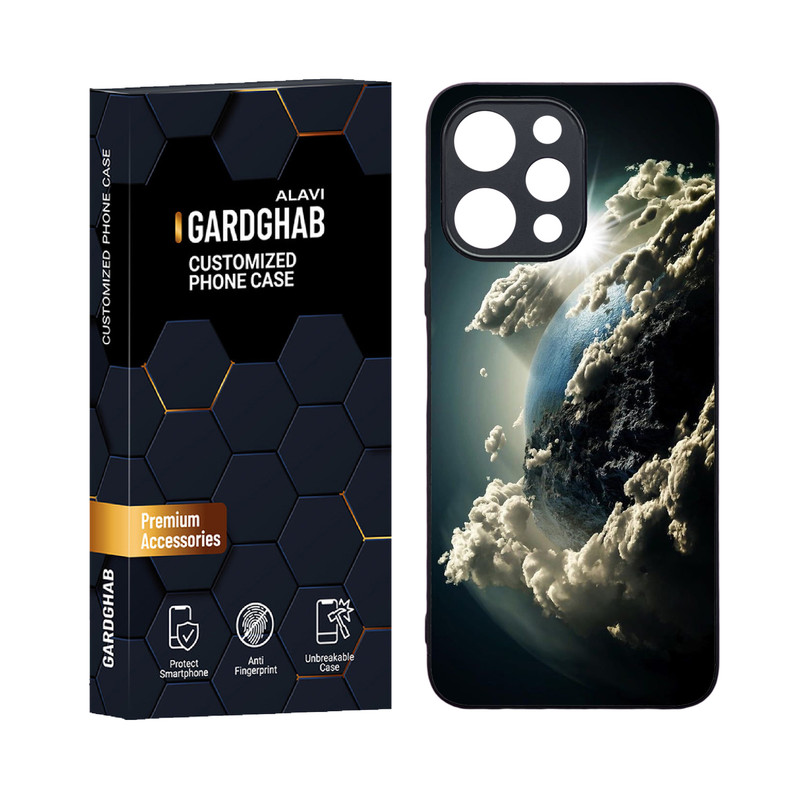 کاور گارد قاب علوی مدل دورژله ای کهکشان مناسب برای گوشی موبایل شیائومی Poco M6 pro 5G