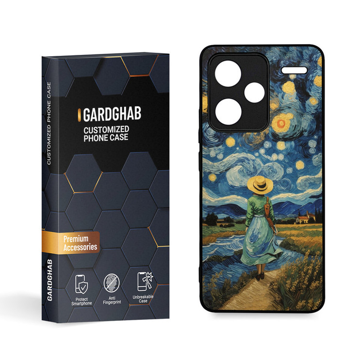 کاور گارد قاب مدل هنری مناسب برای گوشی موبایل شیائومی Redmi Note 13 Pro Plus 5G