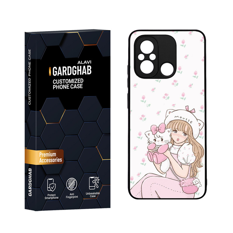 کاور گارد قاب مدل دورژله ای دخترانه مناسب برای گوشی موبایل شیائومی Poco C55 / Redmi 12c