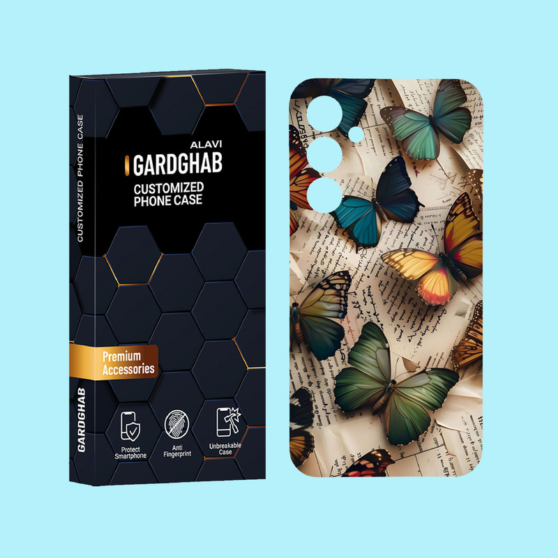 کاور گارد قاب علوی مدل هنری مناسب برای گوشی موبایل سامسونگ Galaxy A55