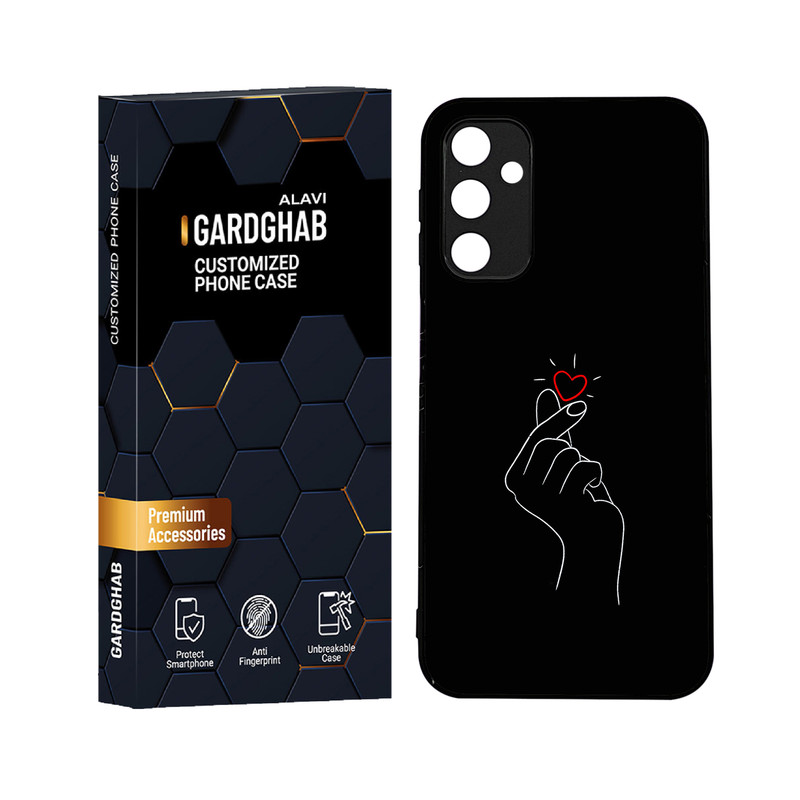 کاور گارد قاب علوی مدل دورژله ای عاشقانه مناسب برای گوشی موبایل سامسونگ Galaxy A24