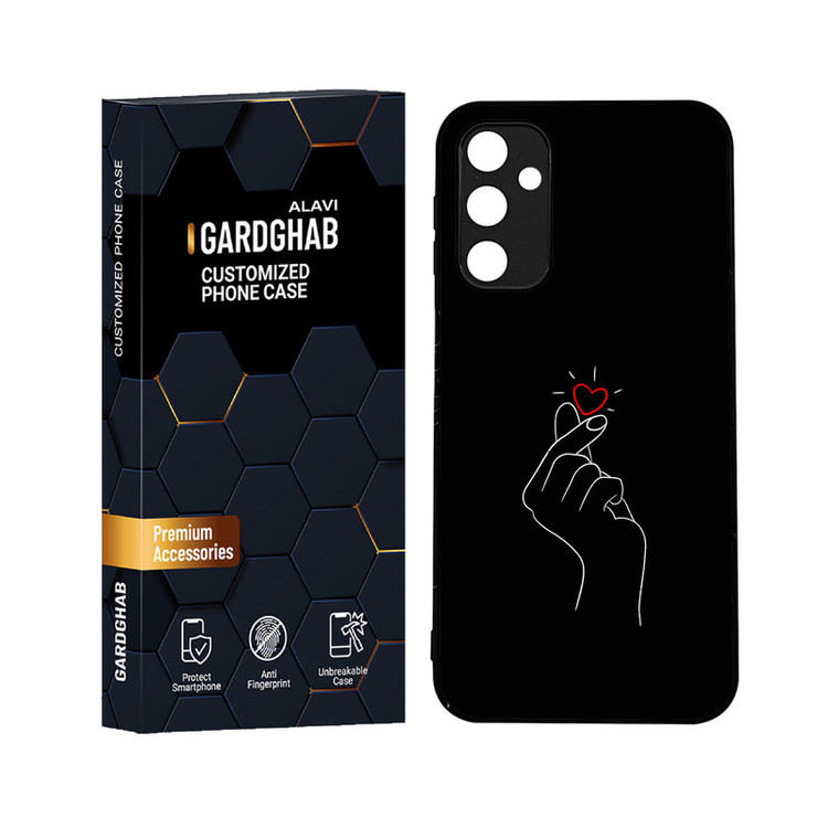 کاور گارد قاب علوی مدل دورژله ای عاشقانه مناسب برای گوشی موبایل سامسونگ Galaxy A24
