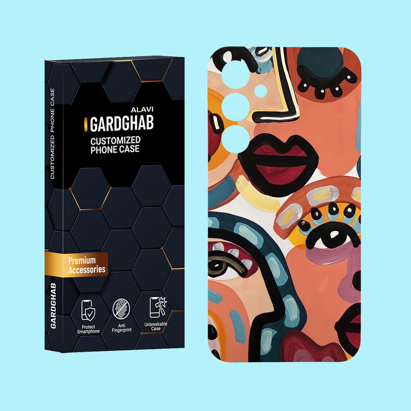 کاور گارد قاب علوی مدل هنری مناسب برای گوشی موبایل سامسونگ Galaxy A55