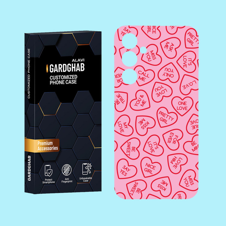 کاور گارد قاب علوی مدل عاشقانه مناسب برای گوشی موبایل سامسونگ Galaxy A55
