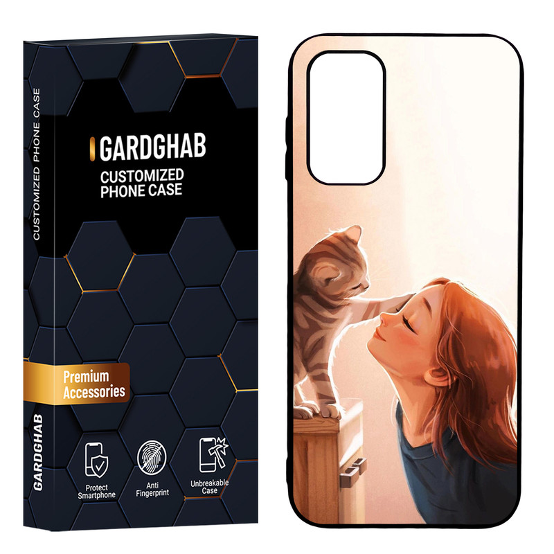 کاور گارد قاب مدل پشت گلس دخترانه مناسب برای گوشی موبایل سامسونگ Galaxy A14