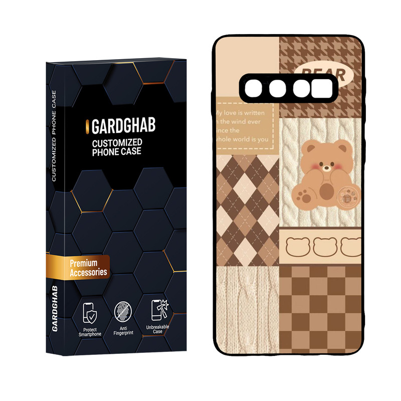 کاور گارد قاب مدل پشت گلس فانتزی مناسب برای گوشی موبایل سامسونگ Galaxy S10