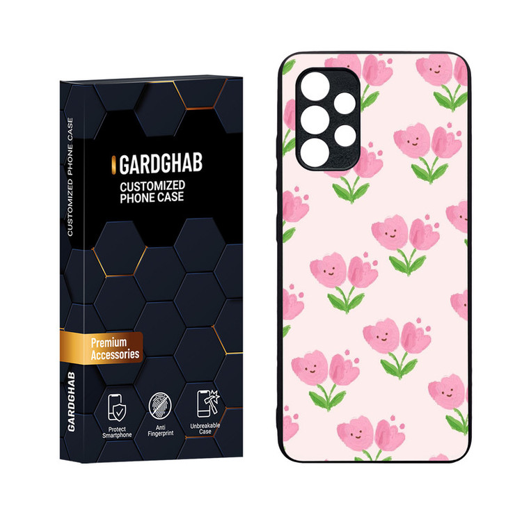 کاور گارد قاب مدل دورژله ای پشت گلس دخترانه مناسب برای گوشی موبایل سامسونگ Galaxy A32 4G