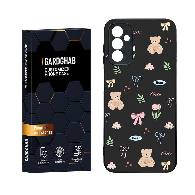 کاور گارد قاب مدل دورژله ای پشت گلس فانتزی مناسب برای گوشی موبایل سامسونگ Galaxy M13 4G