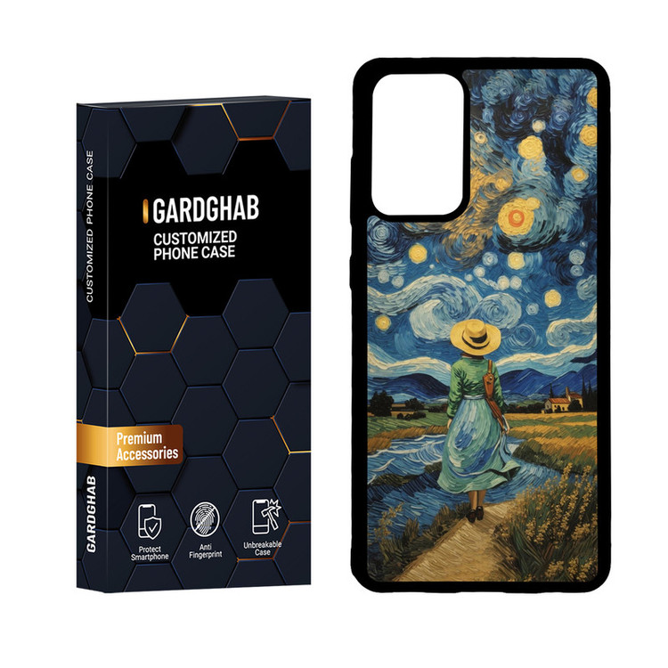 کاور گارد قاب مدل دور ژله ای هنری مناسب برای گوشی موبایل سامسونگ Galaxy A72