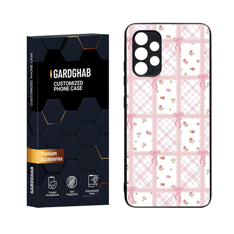 کاور گارد قاب مدل دورژله ای پشت گلس دخترانه مناسب برای گوشی موبایل سامسونگ Galaxy A32 4G
