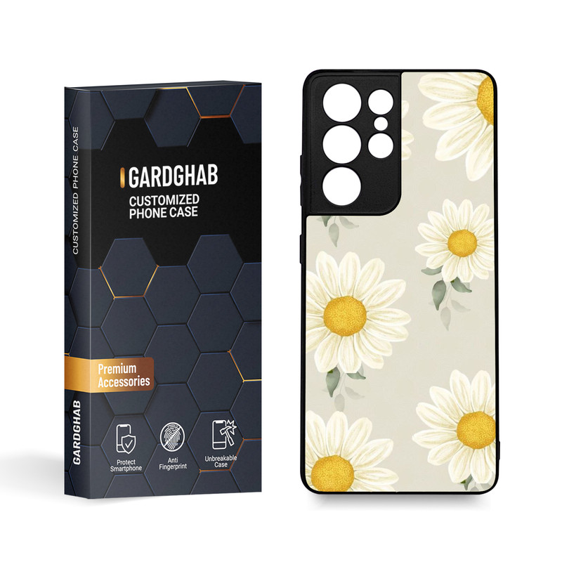کاور گارد قاب مدل گل مناسب برای گوشی موبایل  سامسونگ Galaxy S21 Ultra / S30 Ultra